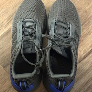 Adidas Cloudfoam Super Gray and Blue Shoes